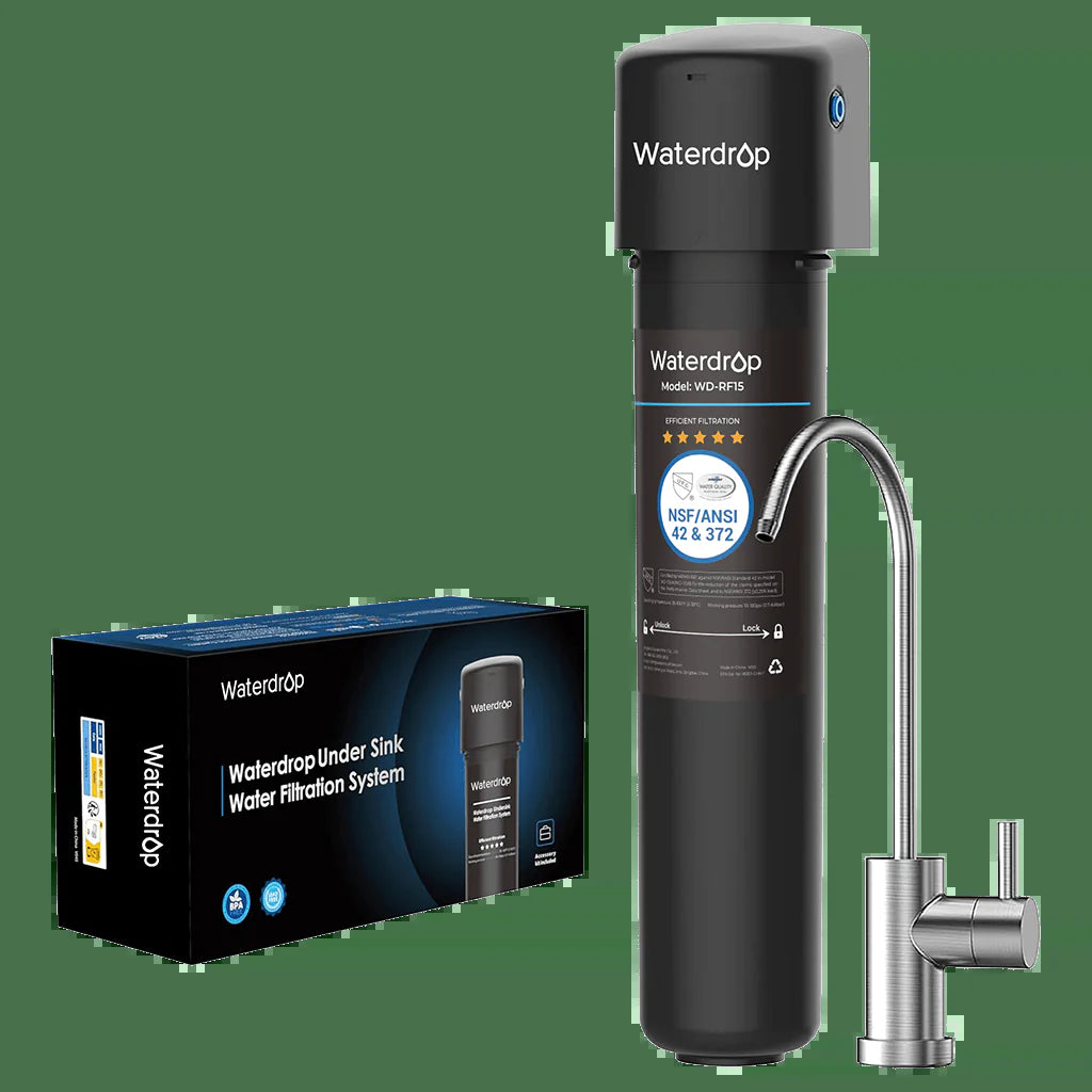 Undersink Water Filtration System with Dedicated Faucet