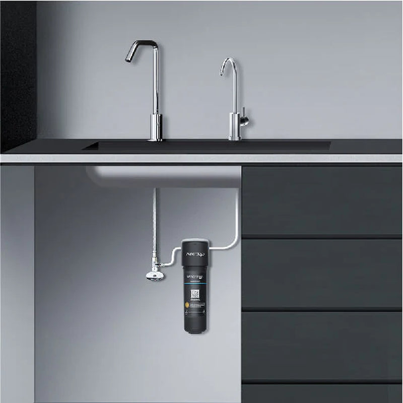 Undersink Water Filtration System with Dedicated Faucet