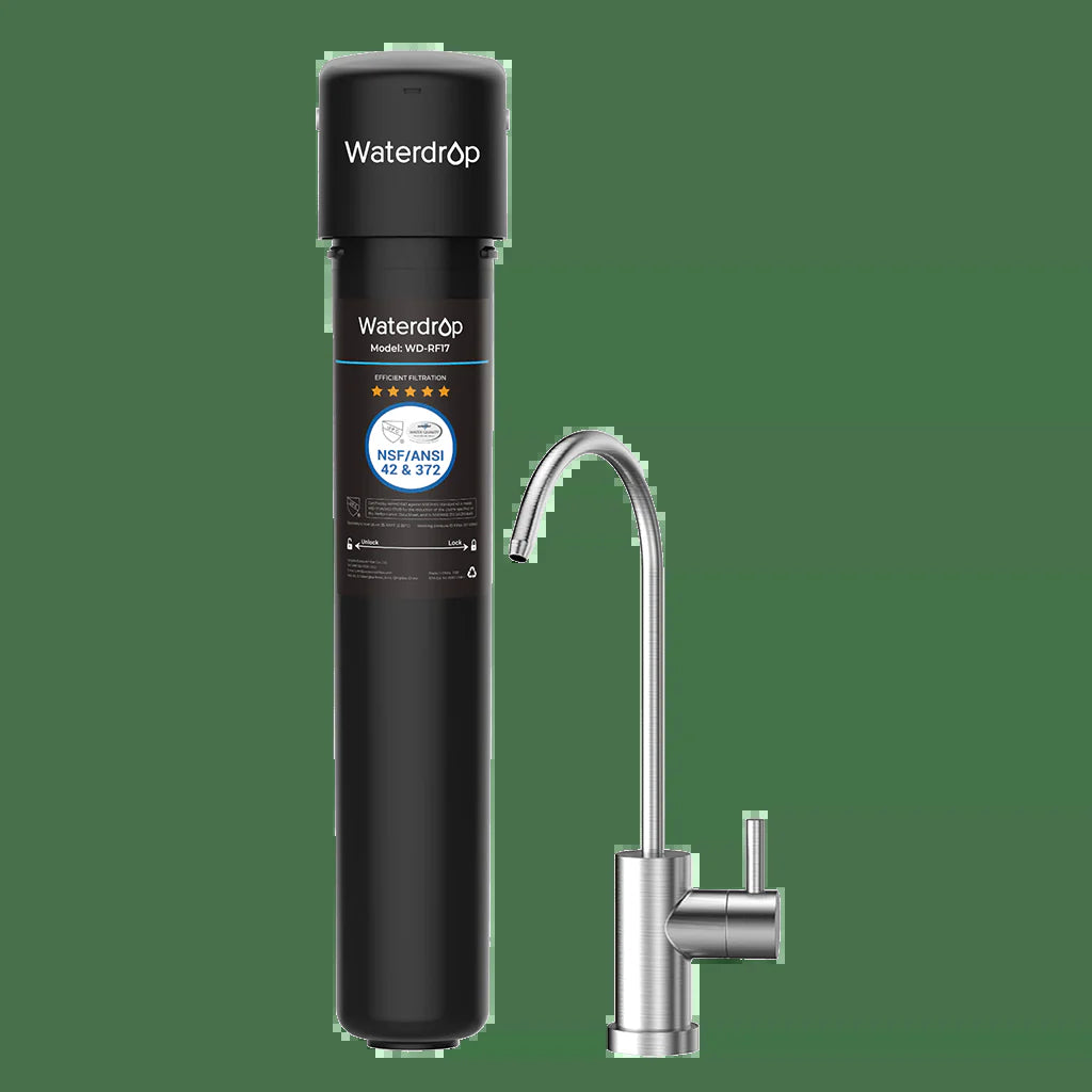 Undersink Water Filtration System with Dedicated Faucet
