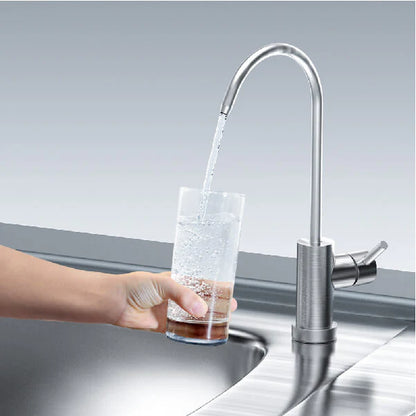 Undersink Water Filtration System with Dedicated Faucet